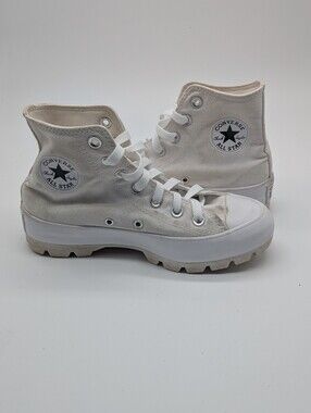 Converse Chuck Taylor All Star Lugged High Top White Women's Size 6 Sneakers